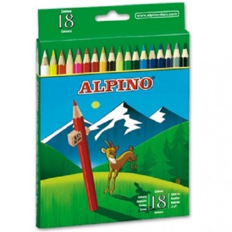 Lápices de colores Alpino 18