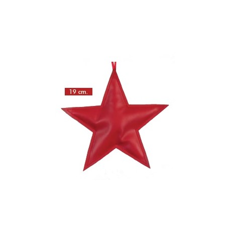 Estrella Cuero Rojo 19cm