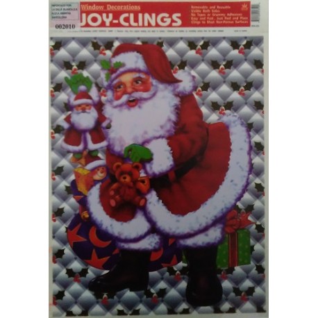 Adhesivo Papà Noel con regalos 21x28cm