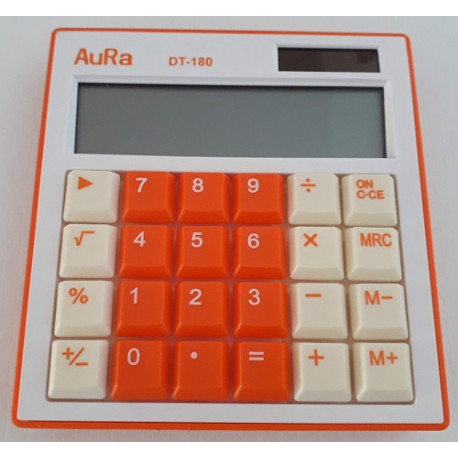 Calculadora Aura DT-180 Naranja