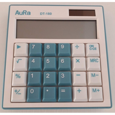 Calculadora Aura DT-180 Azul