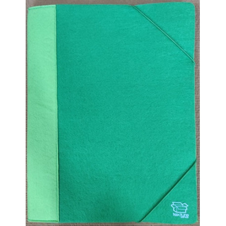 Carpeta A4 tela Texture (verde)