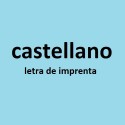 Castellano, letra de imprenta